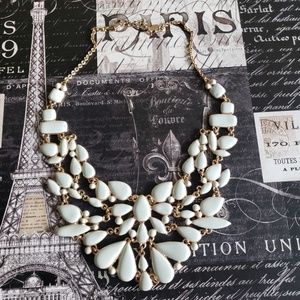 Aldo Light Blue and Gold Statement Necklace